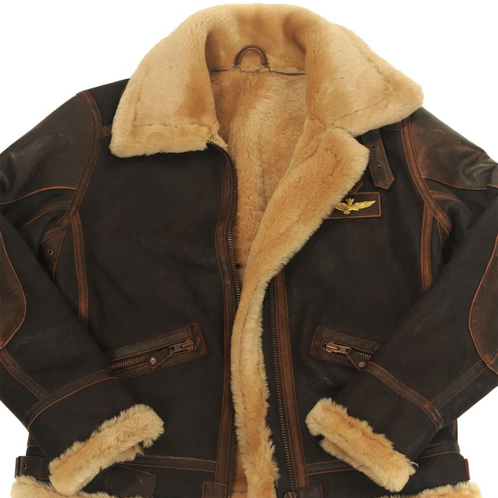 Giacca aviator uomo in shearling Matteo - foto 5