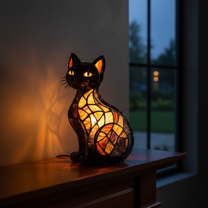 Gatto di Mezzanotte – lampada a forma di gatto, foto 2