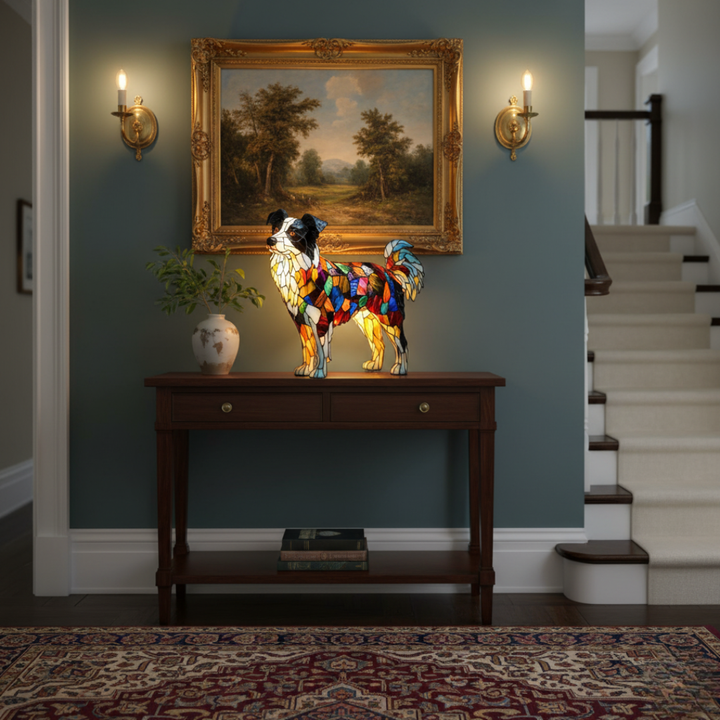 Border Collie – lampada a forma di Border Collie, foto 3