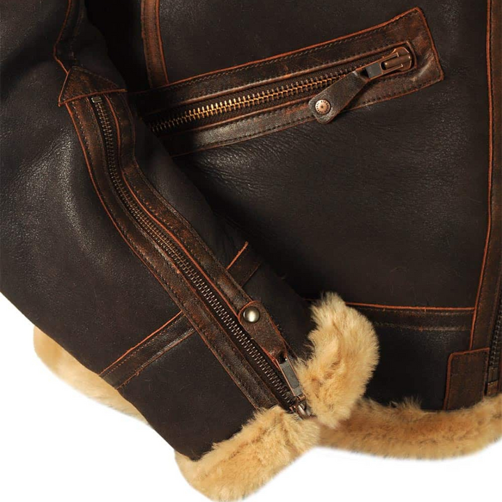 Giacca aviator uomo in shearling Matteo - foto 10