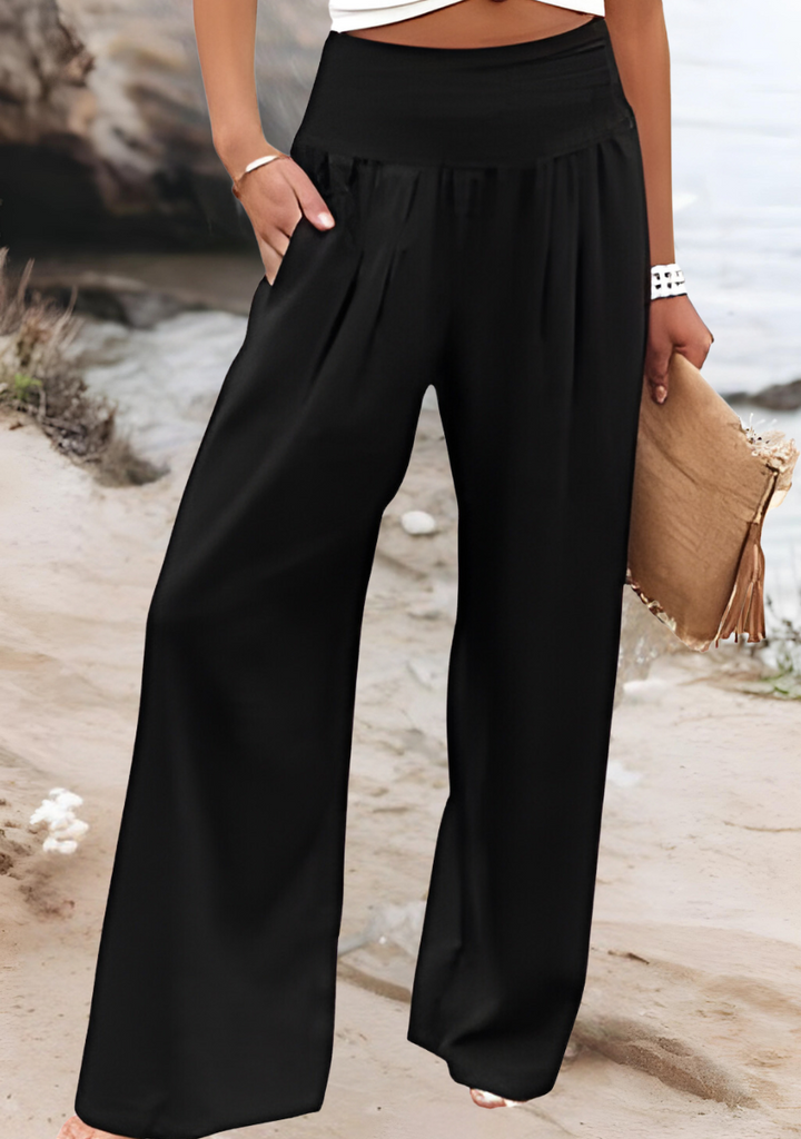 Cristina | Pantaloni Larghi da Spiaggia