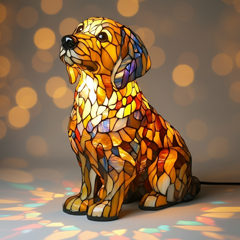 Lily – lampada a forma di Golden Retriever, foto 2