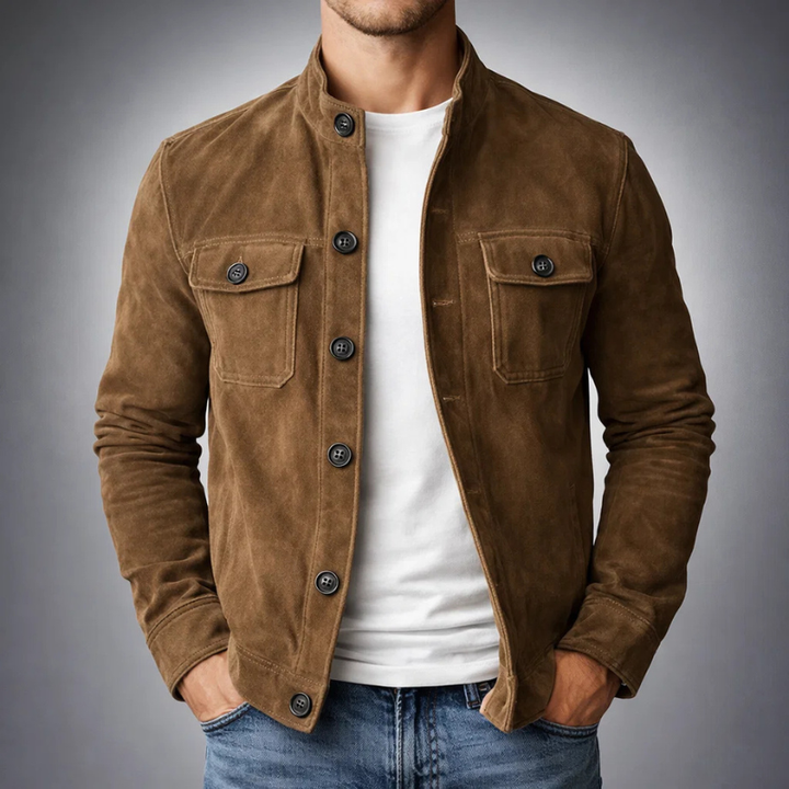Bomber uomo scamosciato premium Tommaso