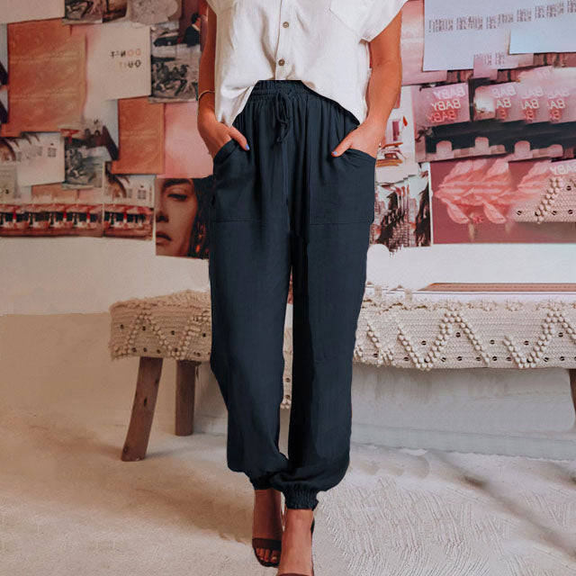 Caterina | Pantaloni Eleganti con Corda