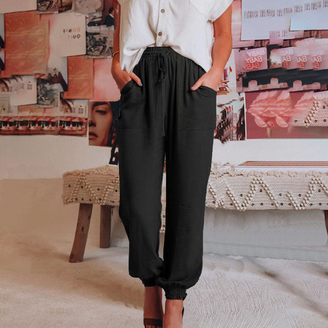 Caterina | Pantaloni Eleganti con Corda