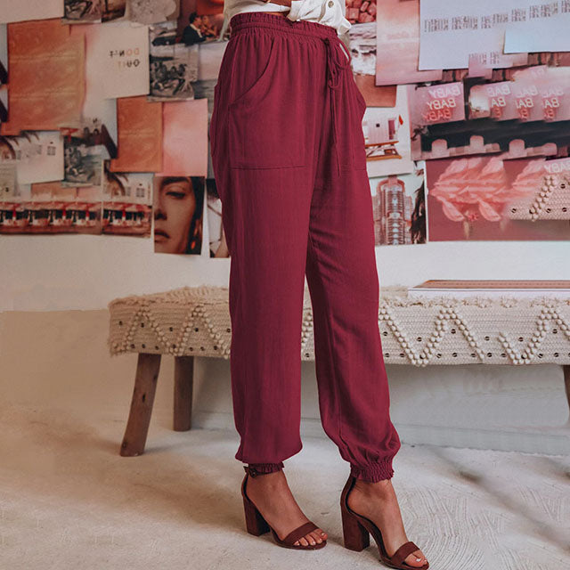 Caterina | Pantaloni Eleganti con Corda
