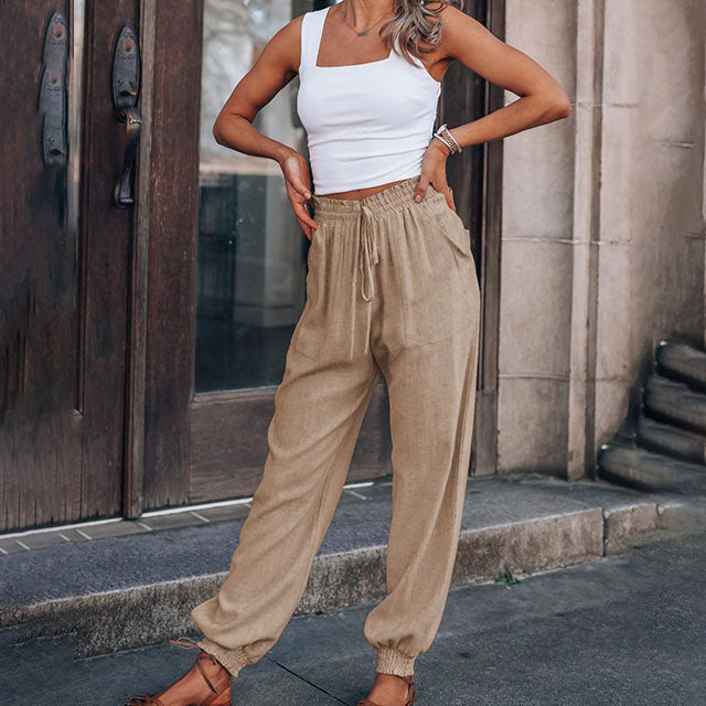 Caterina | Pantaloni Eleganti con Corda