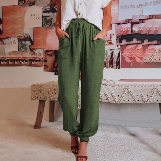 Caterina | Pantaloni Eleganti con Corda