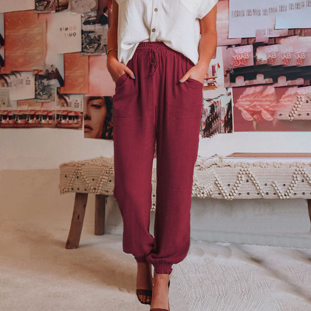 Caterina | Pantaloni Eleganti con Corda
