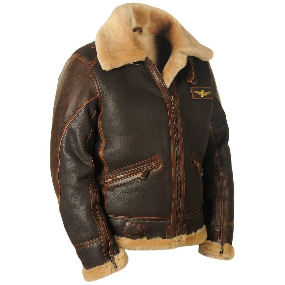 Giacca aviator uomo in shearling Matteo - foto 2