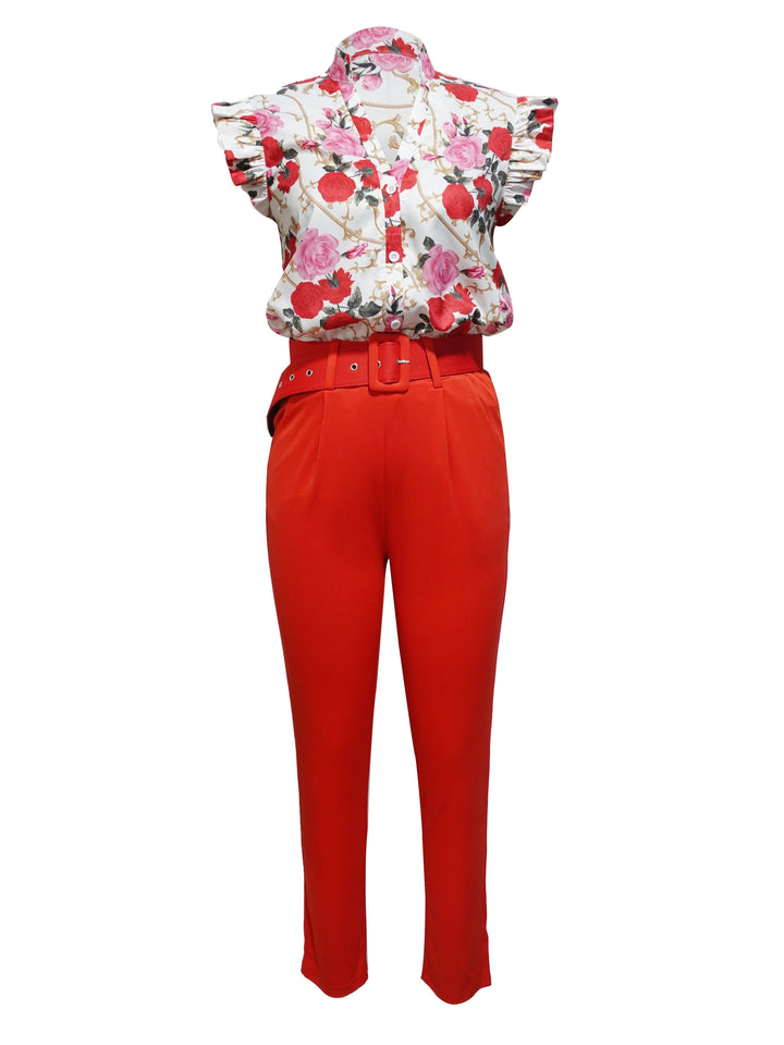 Costanza | Completo Elegante con Maniche a Volant
