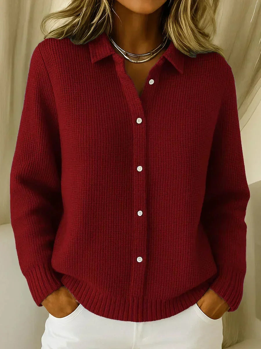Vera | Cardigan in maglia testurizzata abbottonato