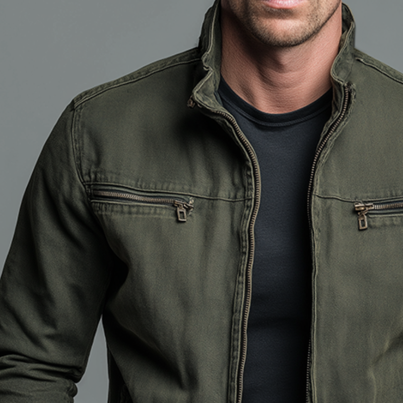 Field jacket uomo stile militare vintage Renato - foto 3
