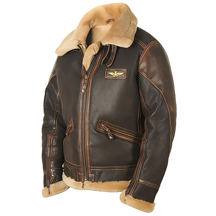 Giacca aviator uomo in shearling Matteo