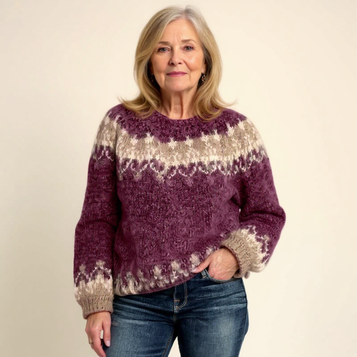Delia | Maglione vintage in stile islandese