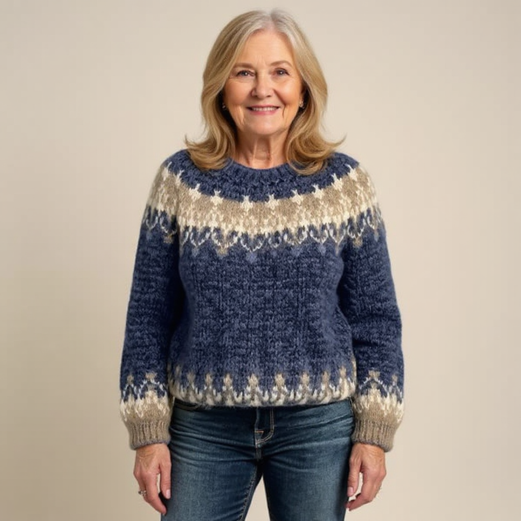 Delia | Maglione vintage in stile islandese
