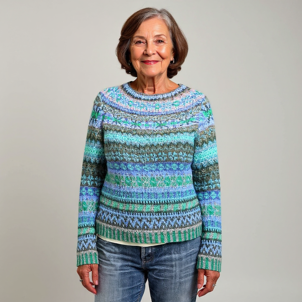 Licia | Maglione vintage in stile islandese