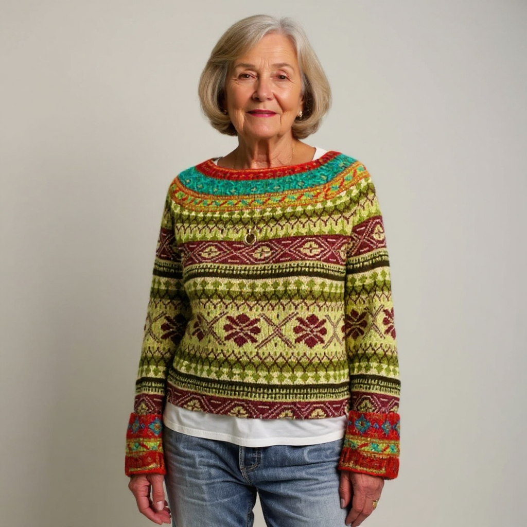 Filomena | Maglione vintage in stile islandese