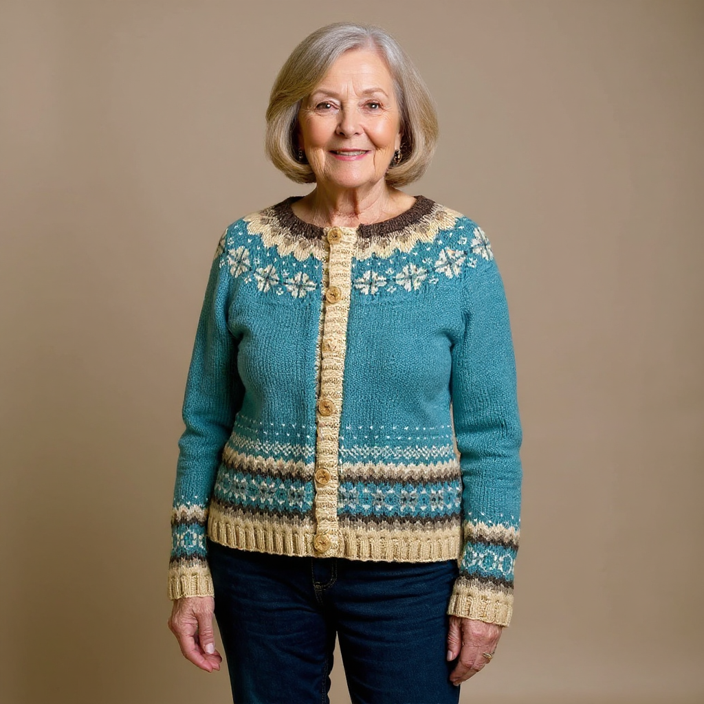 Irene | Cardigan vintage in stile islandese