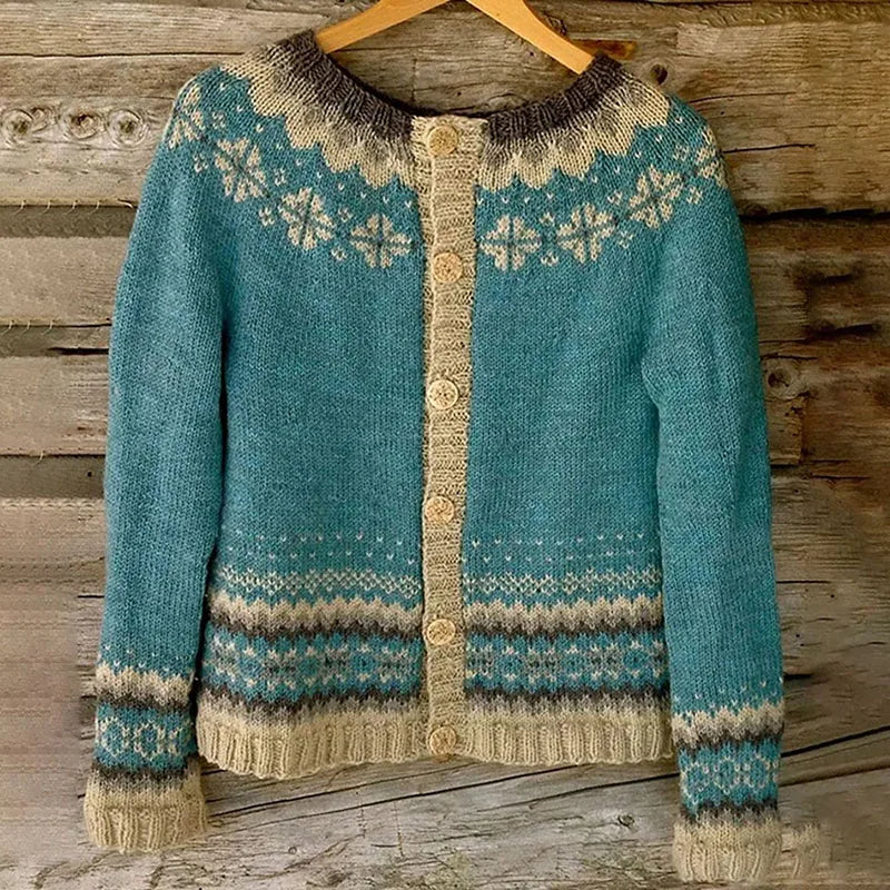Irene | Cardigan vintage in stile islandese