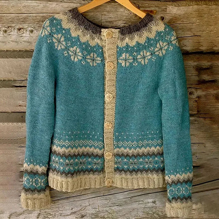 Irene | Cardigan vintage in stile islandese