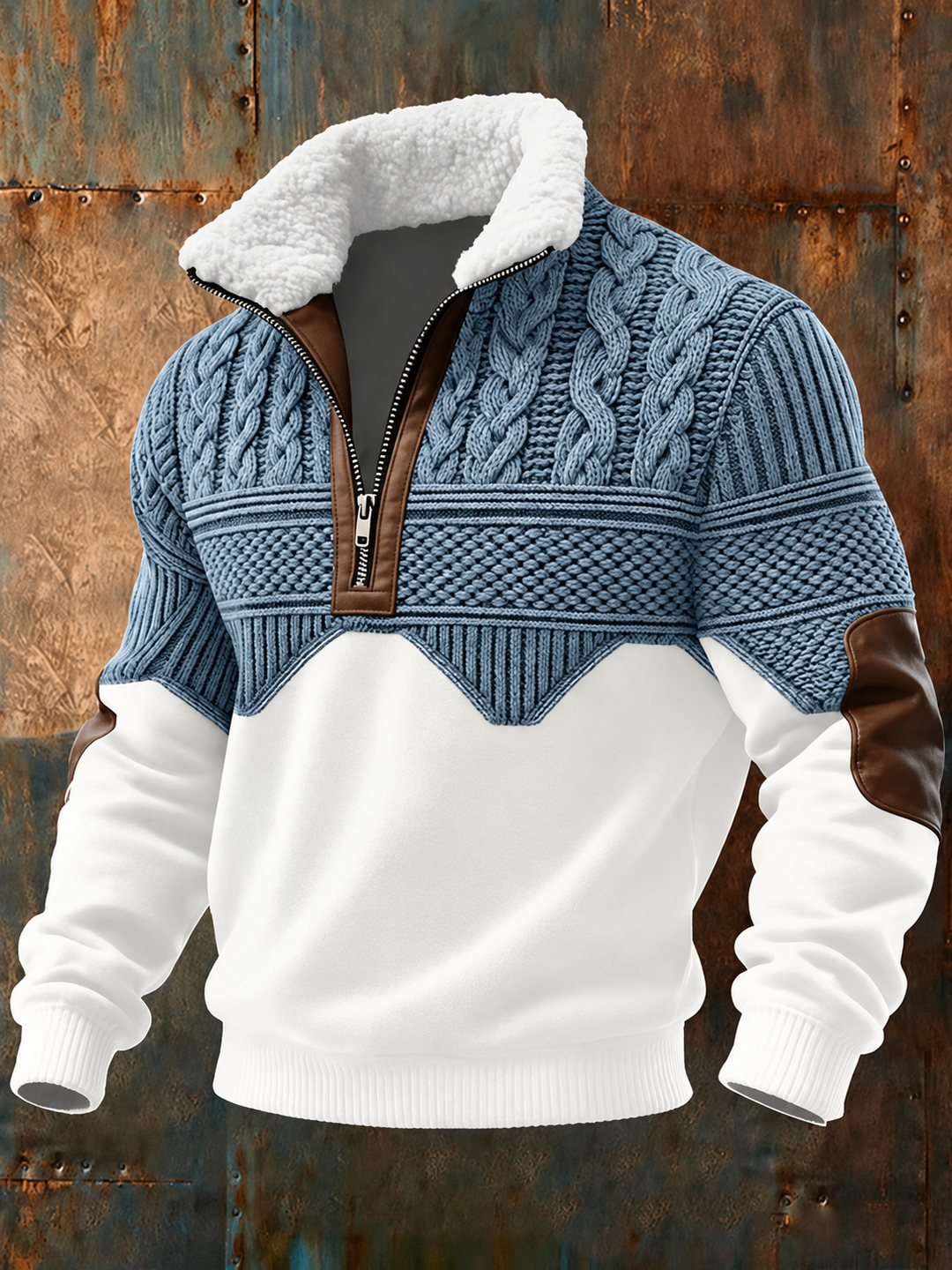 Maglione uomo effetto maglia a mano Matteo