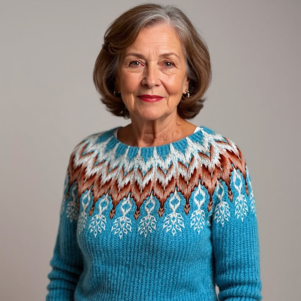 Maura | Maglione vintage in stile islandese