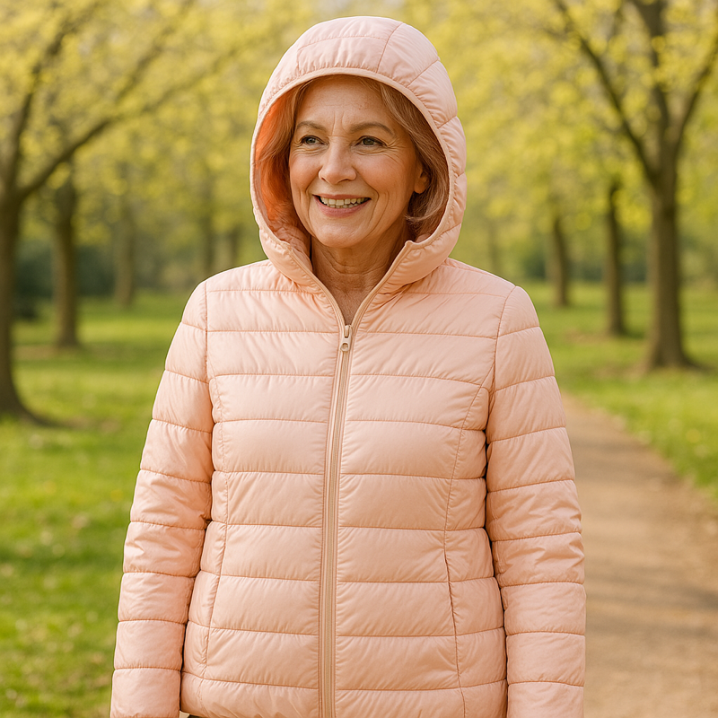 Brunella | Giacca di mezza stagione rosa chiaro