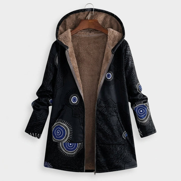 Ippolita | Giacca sherpa con motivo etnico