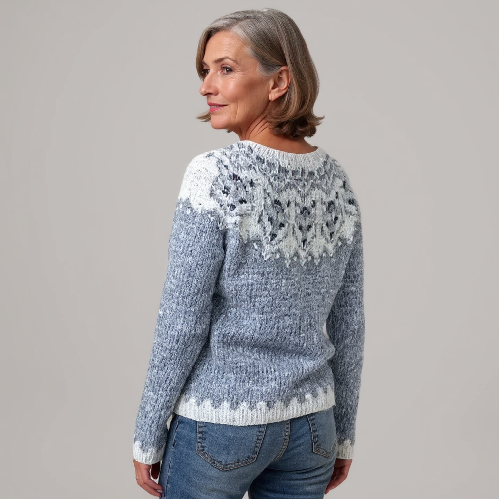 Federica | Maglione vintage in stile islandese