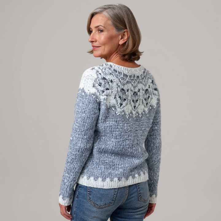 Federica | Maglione vintage in stile islandese