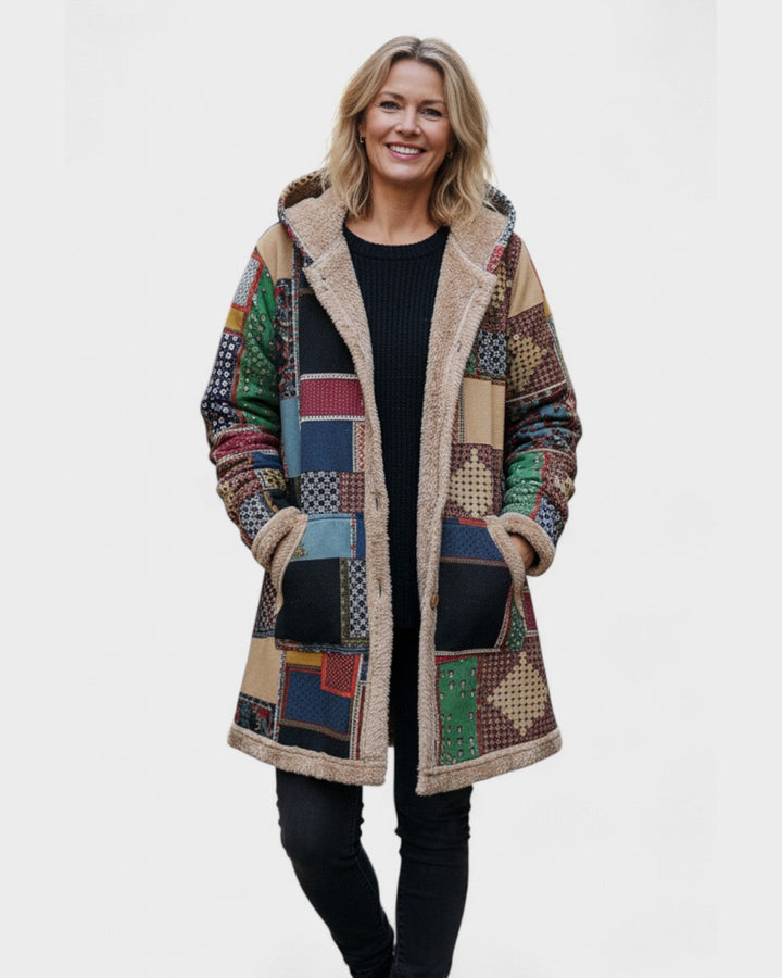 Gisella | Giacca patchwork nei toni della terra
