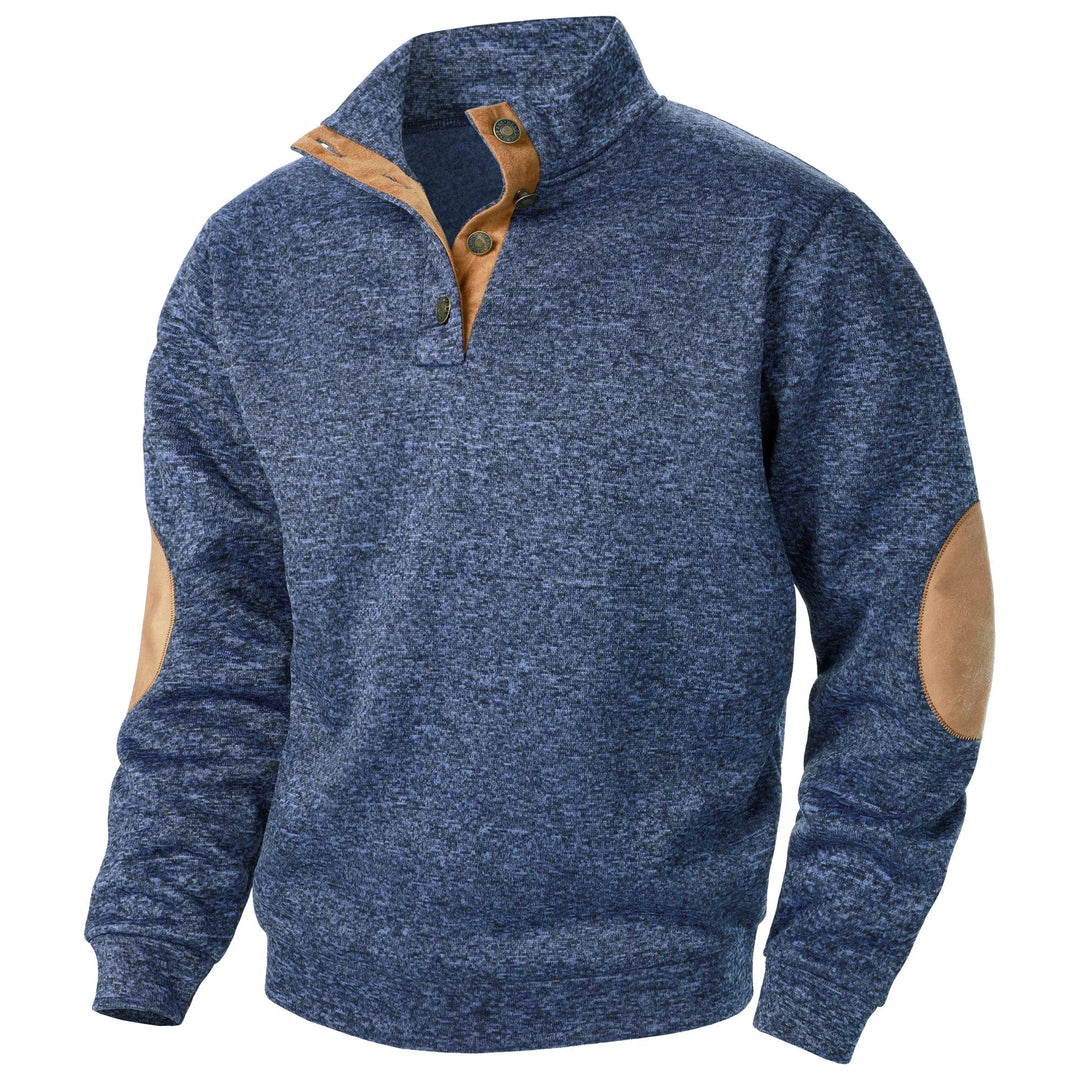 Maglione uomo con collo alto abbottonato Luca - foto 11