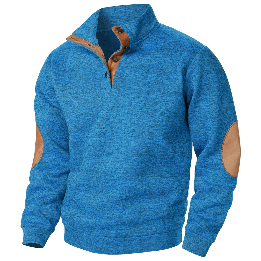 Maglione uomo con collo alto abbottonato Luca - foto 12