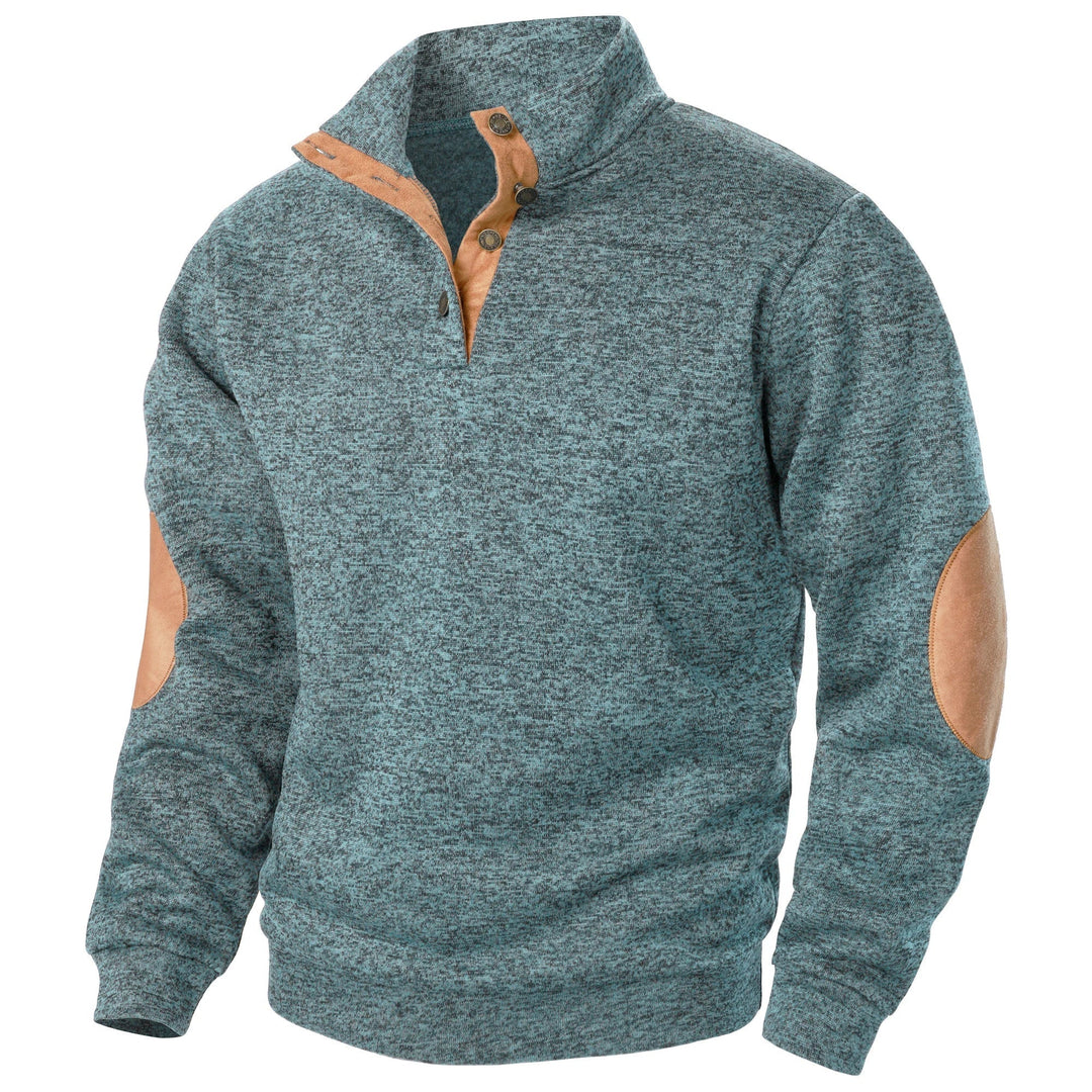Maglione uomo con collo alto abbottonato Luca - foto 13
