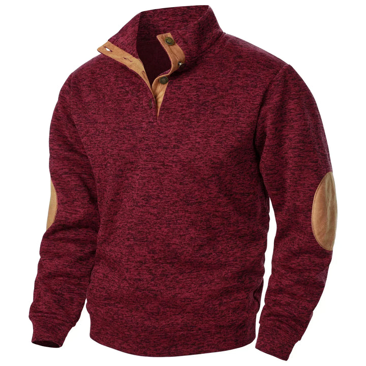 Maglione uomo con collo alto abbottonato Luca - foto 15