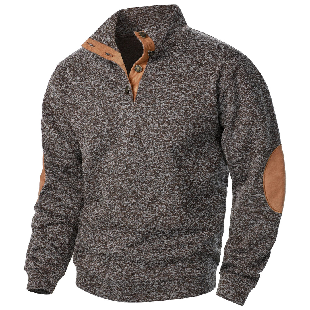 Maglione uomo con collo alto abbottonato Luca - foto 7