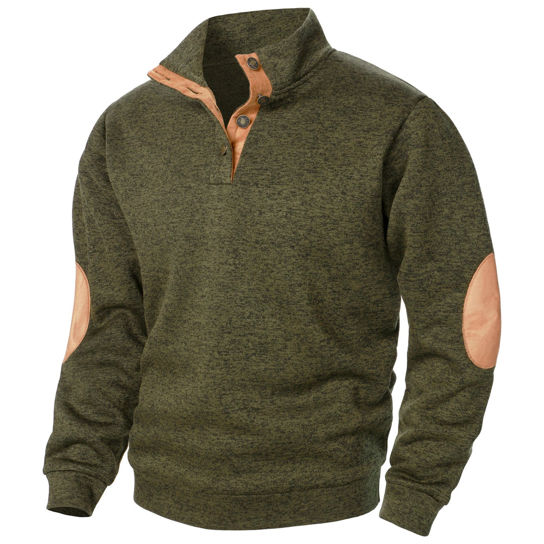 Maglione uomo con collo alto abbottonato Luca - foto 8