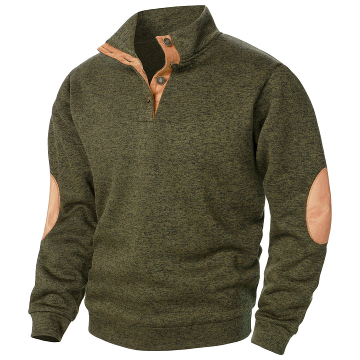 Maglione uomo con collo alto abbottonato Luca - foto 8