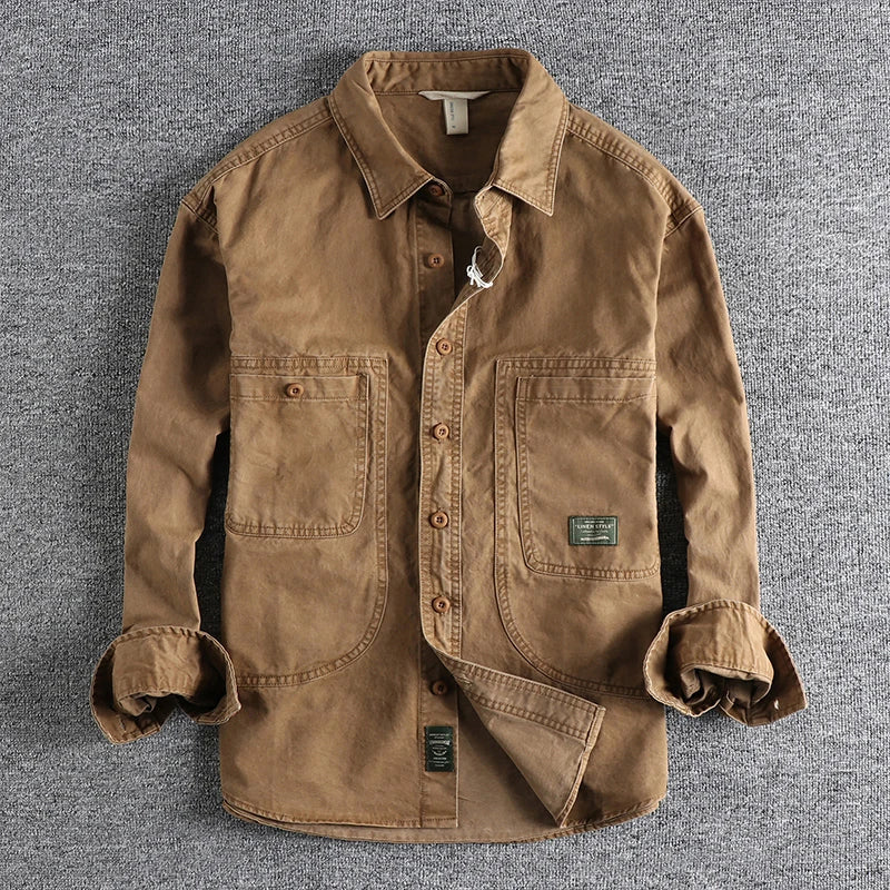 Camicia da lavoro uomo stile vintage Mario