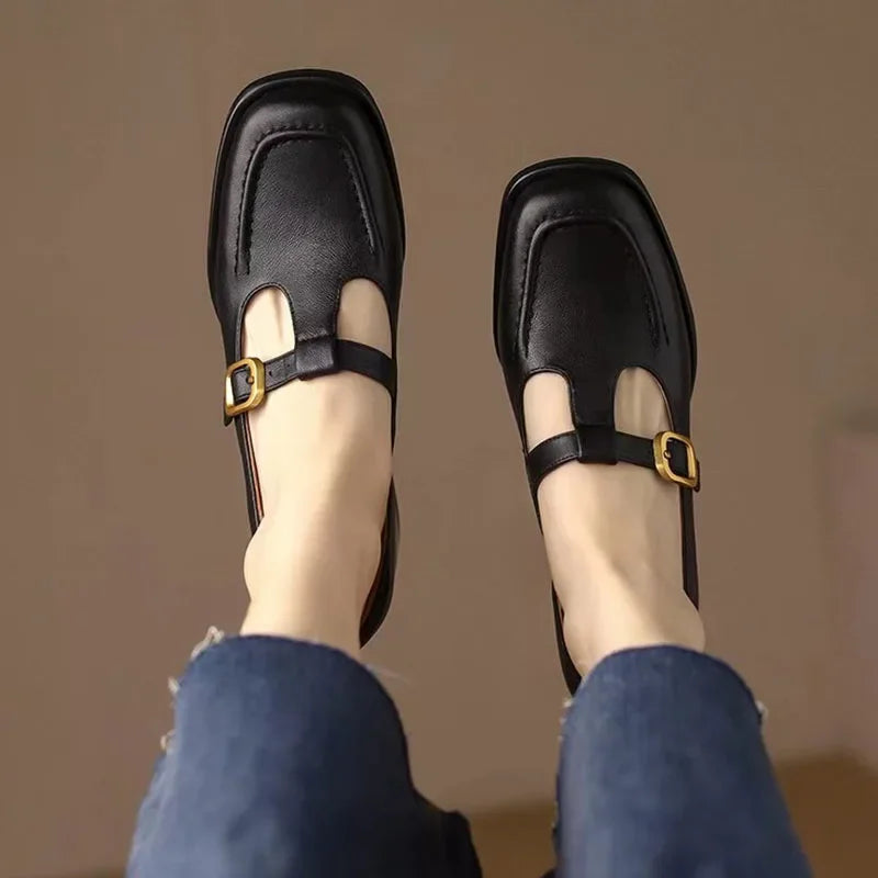 Dorotea | Scarpe con cinturino a T in stile vintage