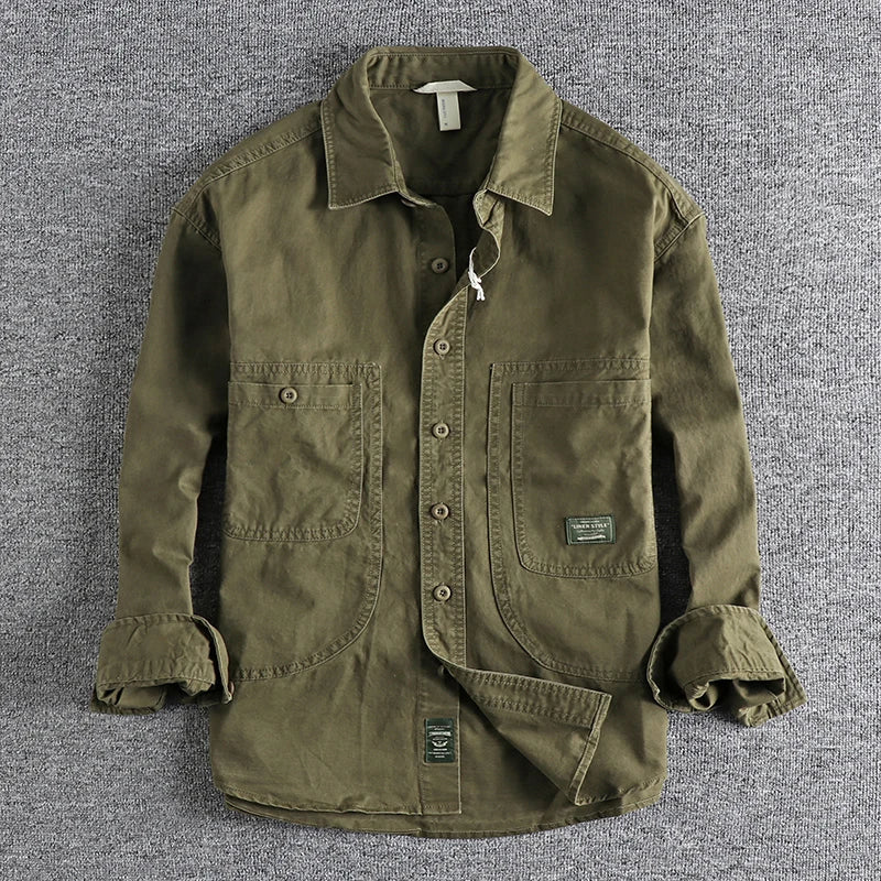 Camicia da lavoro uomo stile vintage Mario - foto 3