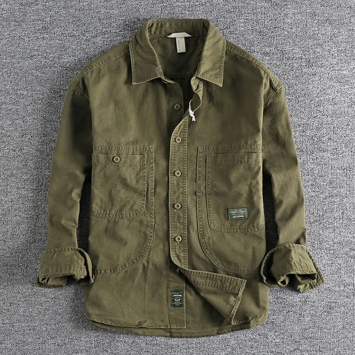 Camicia da lavoro uomo stile vintage Mario - foto 3