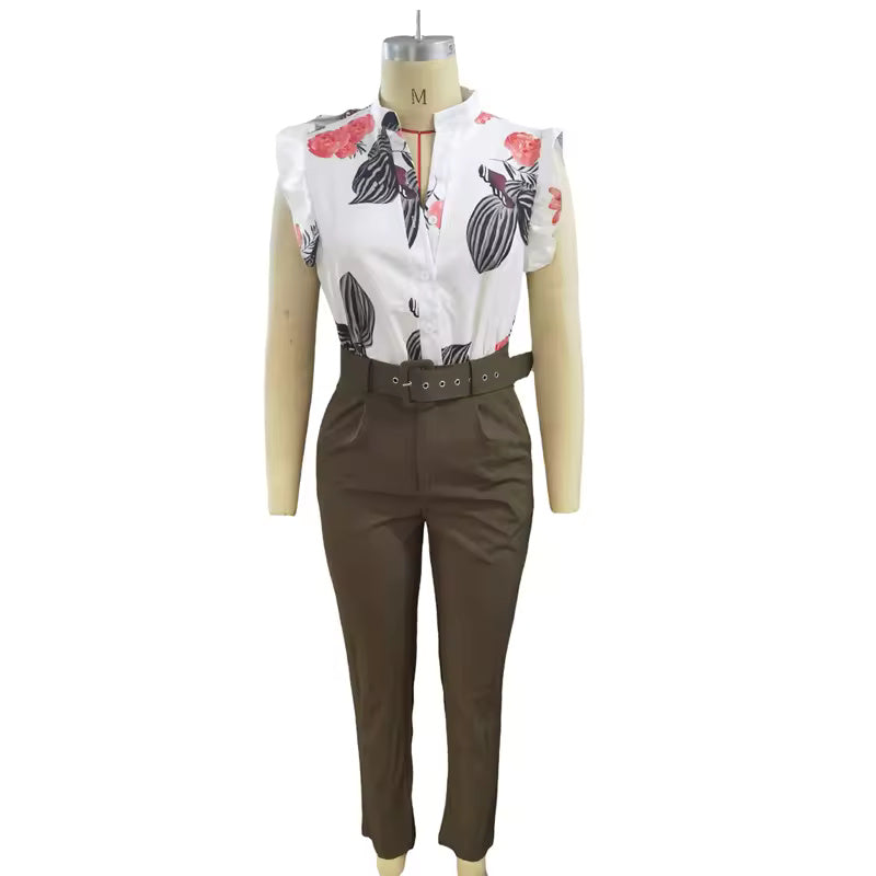Costanza | Completo Elegante con Maniche a Volant