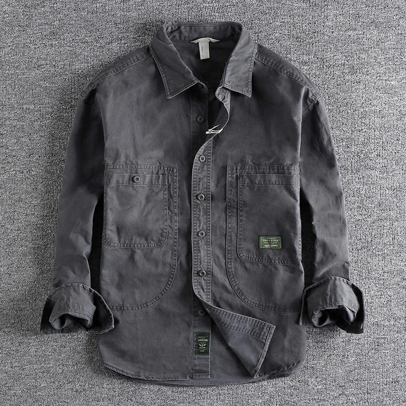 Camicia da lavoro uomo stile vintage Mario - foto 2