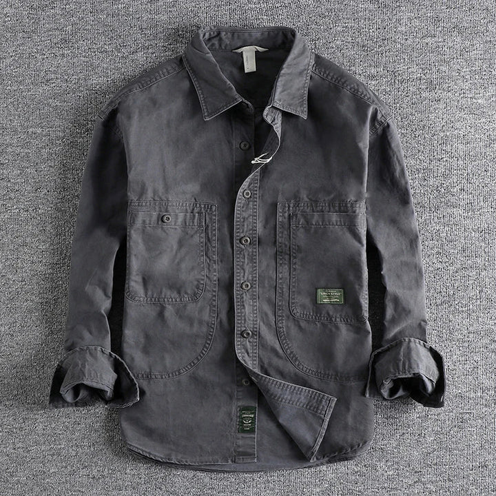 Camicia da lavoro uomo stile vintage Mario - foto 2