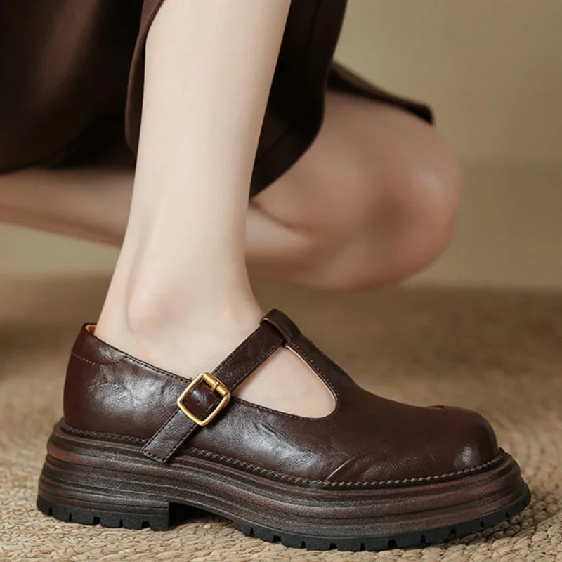 Fabrizia | Scarpe vintage con cinturino a T