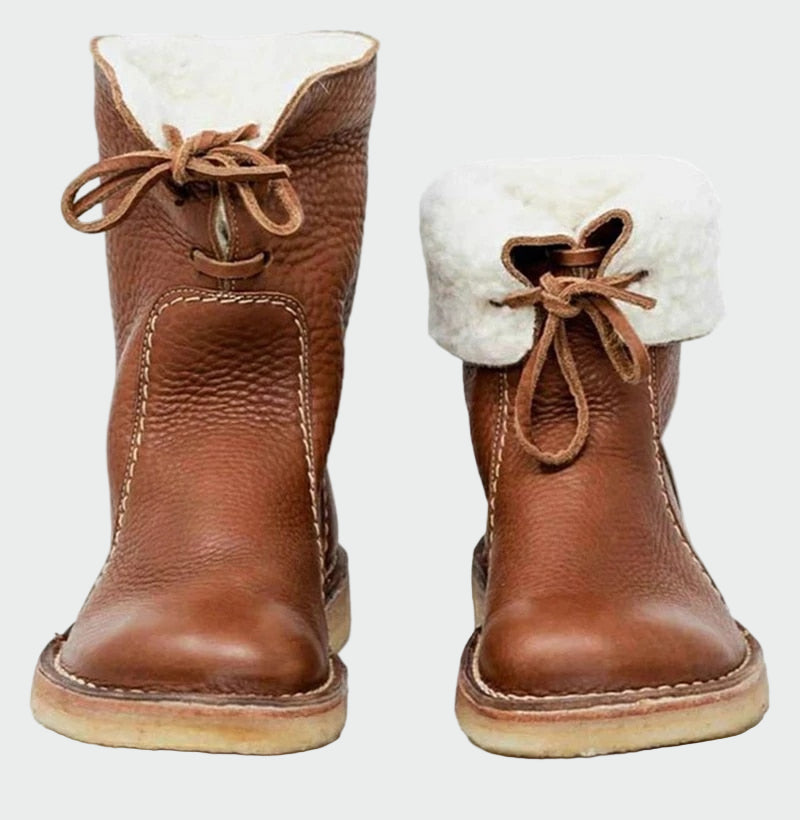 Camilla | Stivali in pelle impermeabile con fodera in lana