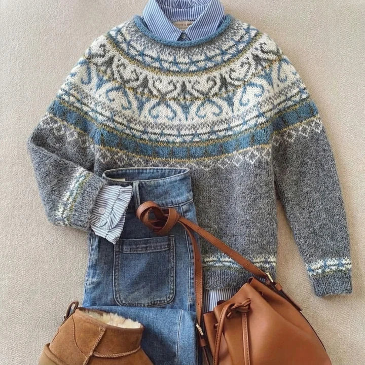Cecilia | Maglione vintage chic in maglia