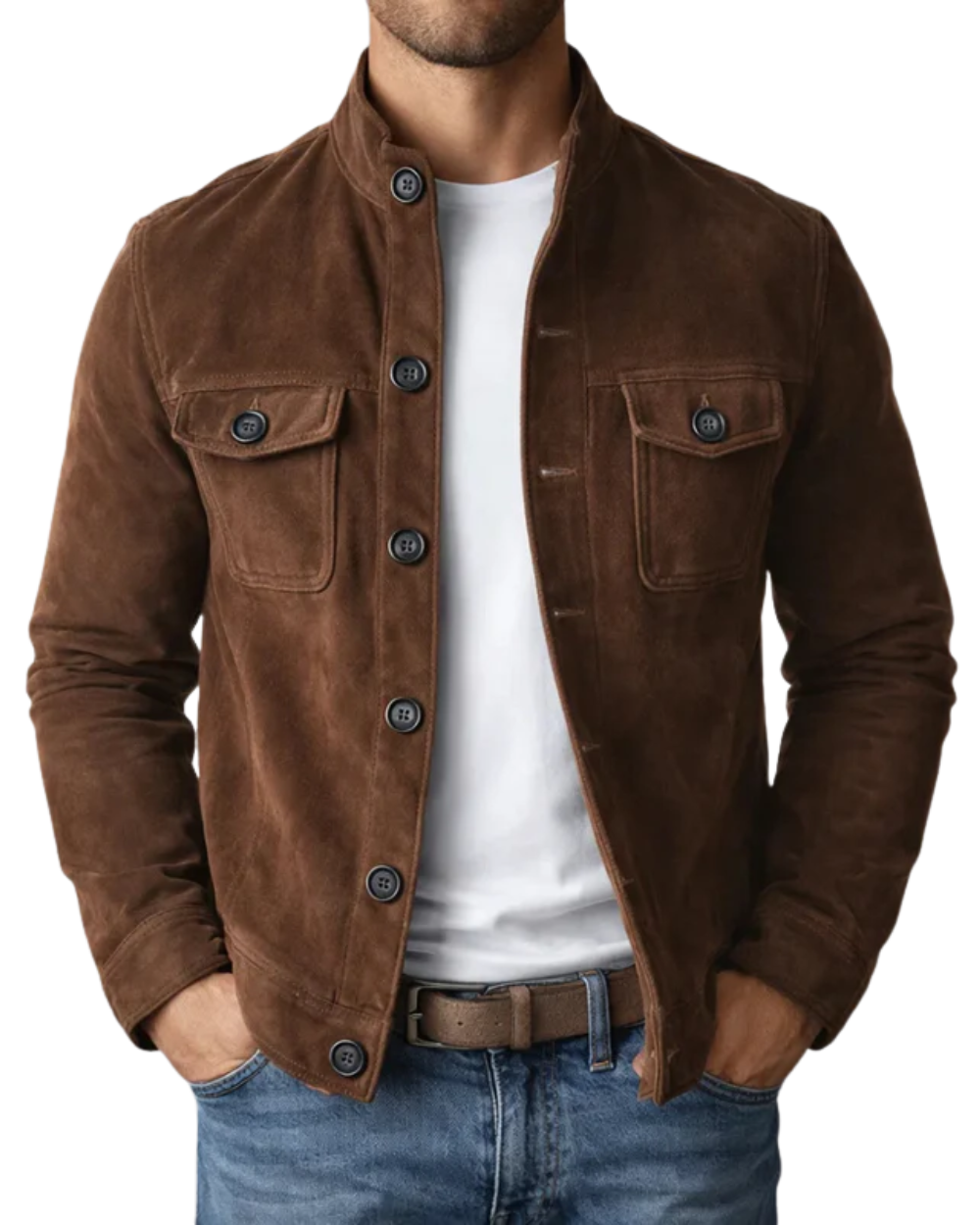 Bomber uomo scamosciato premium Tommaso - foto 5
